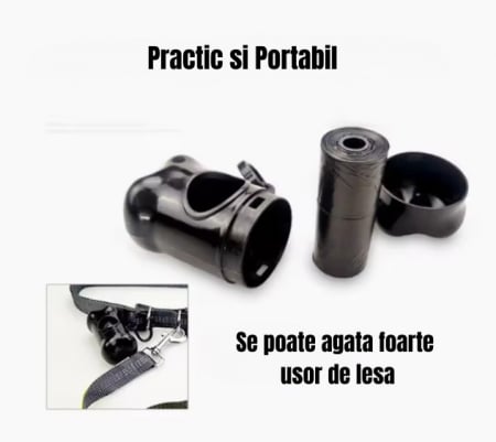 Distribuitor de saci pentru strangerea excrementelor de animale, ADLUMUS cu un design prietenos in forma de os [2]