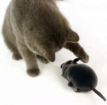 Jucărie amuzantă electronică in formă realistă de șoricel, ADLUMUS din material de plastic non-toxic pentru animalute de companie, catei si pisici [4]