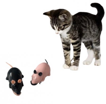 Jucărie amuzantă electronică in formă realistă de șoricel, ADLUMUS din material de plastic non-toxic pentru animalute de companie, catei si pisici [6]