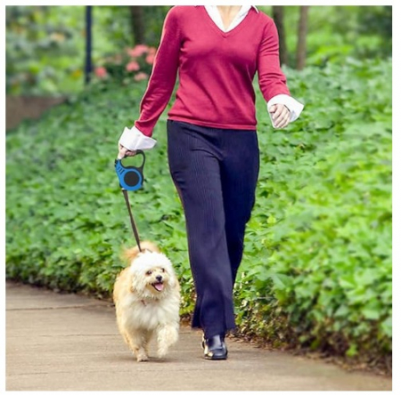 Lesă retractabilă, ADLUMUS pentru plimbatul câinilor de talie mică, medie sau mare si a pisicilor [4]