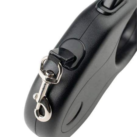 Lesă retractabilă neagră, ADLUMUS pentru plimbatul câinilor de talie mică, medie sau mare si a pisicilor [2]