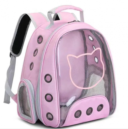 Produse - Rucsac transport animale de companie Pisica / Catel, ADLUMUS, Tip Ghiozdan cu Geam Panoramic, multifunctional