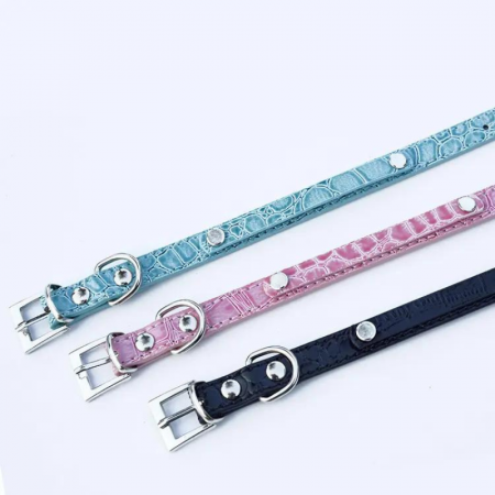 Set 3 piese, Zgarda reglabila din piele ecologica [1]