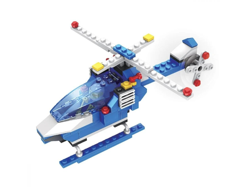 Set constructie elicopter de politie Alle Blox, 122 piese plastic [2]