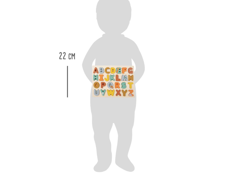 Puzzle Alfabet Litere Mari Safari, puzzle lemn, jucarii copii 2 ani + [4]