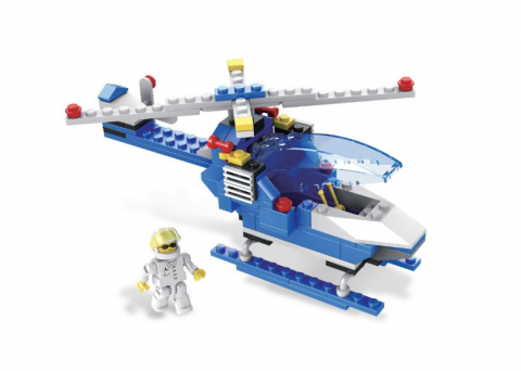 Set constructie elicopter de politie Alle Blox, 122 piese plastic [2]
