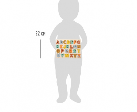 Puzzle Alfabet Litere Mari Safari, puzzle lemn, jucarii copii 2 ani + [3]