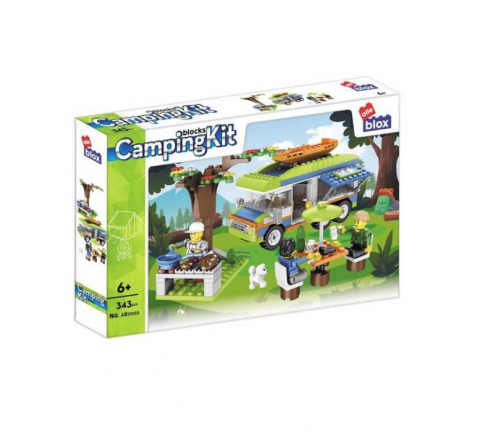 JUCARII SIGURE - Set de constructie AlleBlox Kamper, 343 piese, 6+, 45x29x6cm