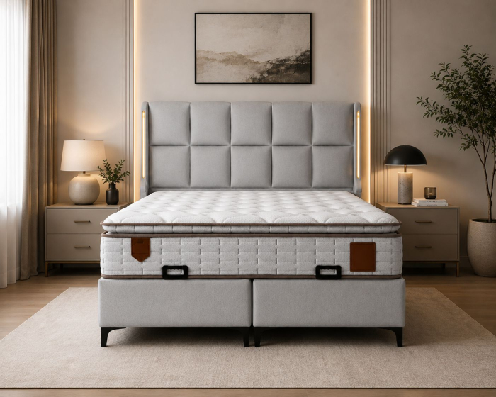 Pat MILANO GRI + SALTEA 160 X 200 (TOPPER INCLUS) [2]
