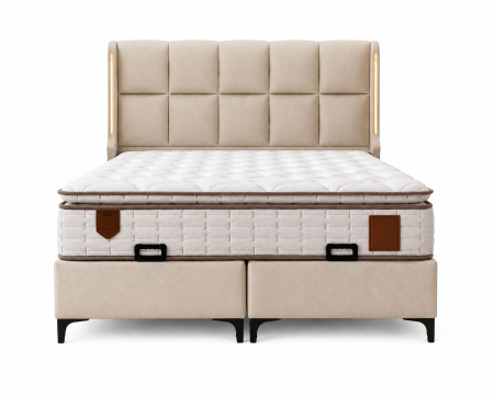 Mobilier divers - Pat MILANO CAPPUCCINO + SALTEA 160 X 200 (TOPPER INCLUS)
