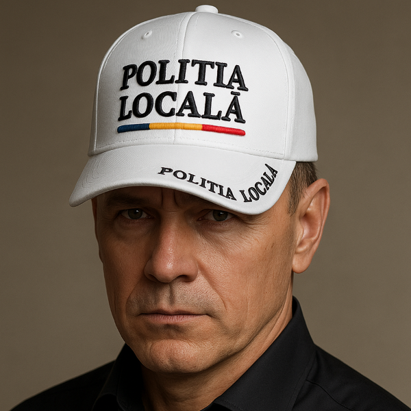 Sapca Premium Politia Locala, Barbati,Femei , Broderie 3D, ALBA, Marime reglabila [3]