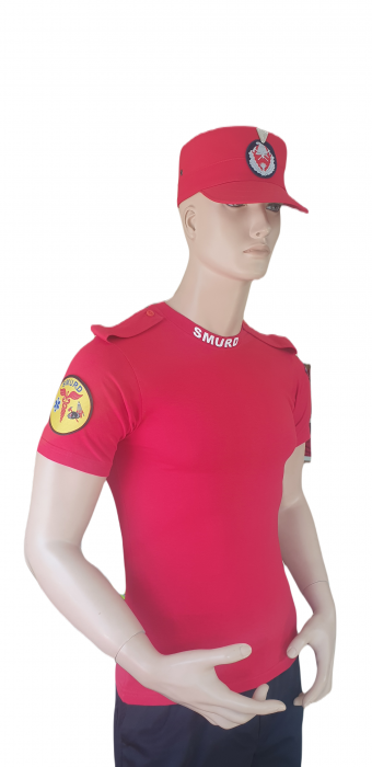 Tricou glat  Smurd maneca scurta cu epoleti pentru suport grad [3]