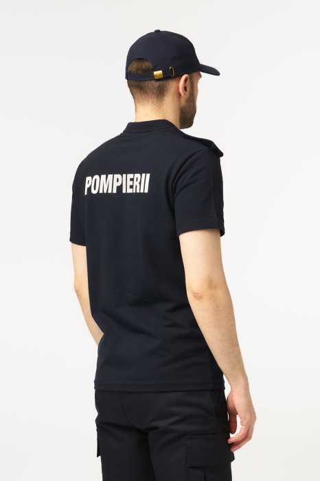 Tricou polo pompieri maneca scurta cu suport de grad [2]