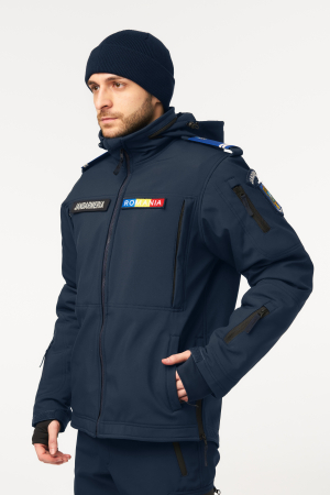 Jacheta softshell tactica cu mesada si gluga detasabila pentru Jandarmerie,Pompieri,Politie Penitenciara [2]