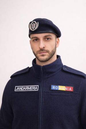 Echipamente Jandarmerie-IJJ - bereta Jandarmeria bleumarin (navy) cu velcro pentru emblema