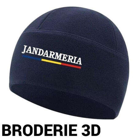 Echipamente Jandarmerie-IJJ - Fes Jandarmeria polar fleece cu tricolor si broderie 3D bleumarin