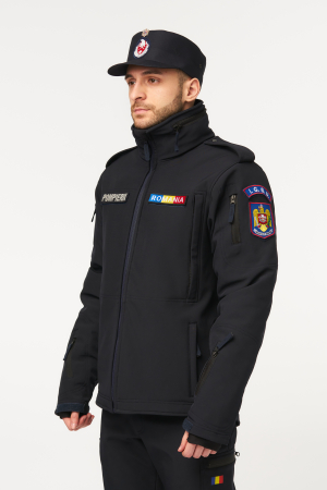 Jacheta softshell tactica cu mesada si gluga detasabila pentru Jandarmerie,Pompieri,Politie Penitenciara [8]