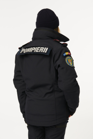 Jacheta softshell tactica cu mesada si gluga detasabila pentru Jandarmerie,Pompieri,Politie Penitenciara [4]