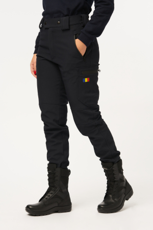 Pantalon softshell dark navy cu fermoare waterproof [2]