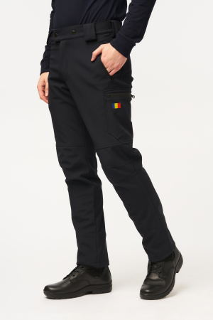Echipamente Jandarmerie-IJJ - Pantalon softshell dark navy cu fermoare waterproof