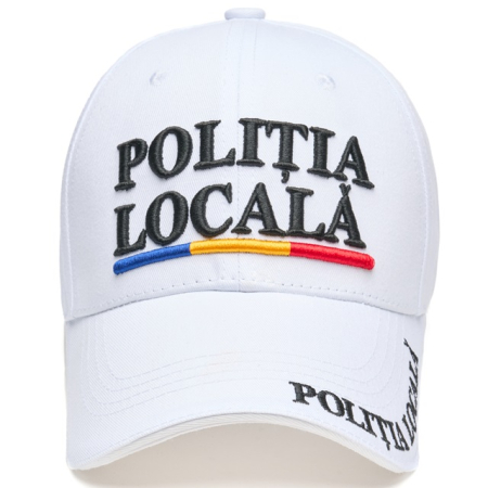 Sapca Premium Politia Locala, Barbati,Femei , Broderie 3D, ALBA, Marime reglabila [1]