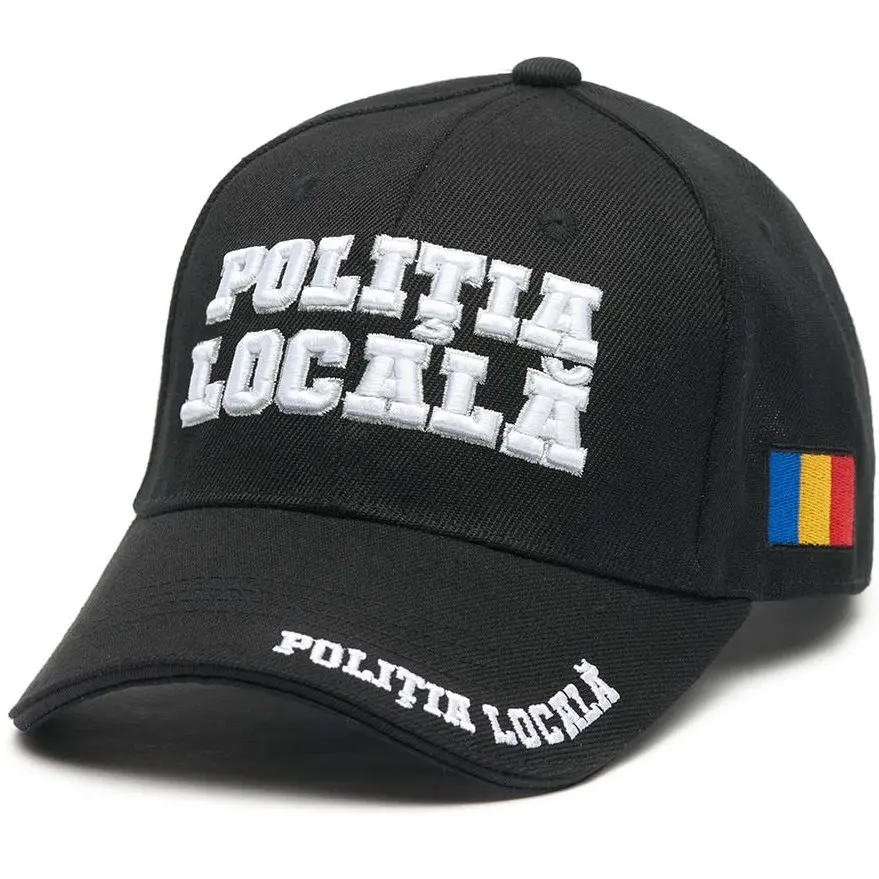 Echipamente - Sapca Premium Politia Locala, Barbati,Femei , Broderie 3D, neagra, Marime reglabila
