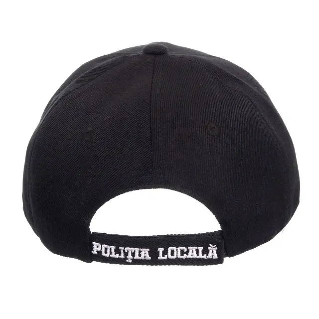 Sapca Premium Politia Locala, Barbati,Femei , Broderie 3D, neagra, Marime reglabila [3]