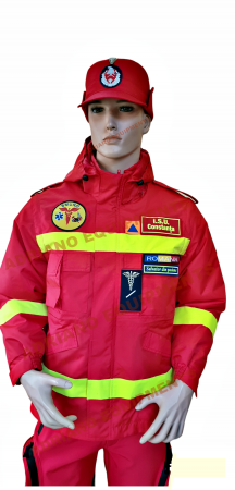 Scurta Parka Smurd cu maneci,gluga si mesada detasabila si cu benzi reflectorizante [1]