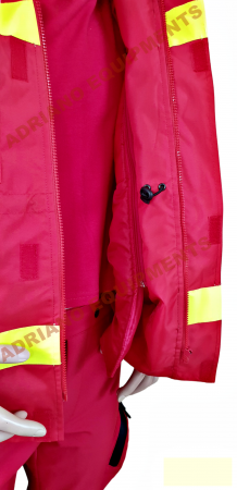 Scurta Parka Smurd cu maneci,gluga si mesada detasabila si cu benzi reflectorizante [6]