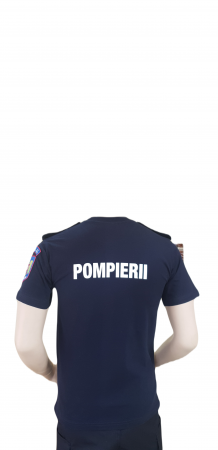 Tricou glat pompieri maneca scurta cu suport grade [3]