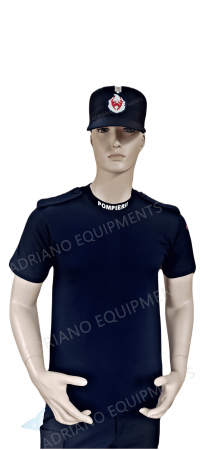 Tricou glat pompieri maneca scurta cu suport grade [4]