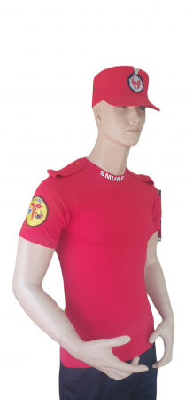 Tricou glat  Smurd maneca scurta cu epoleti pentru suport grad [2]