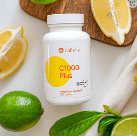 Vitamina C 1000 Plus Cali ivita (100 tablete) conţine o megadoză de 1000 mg de vitamina C [5]