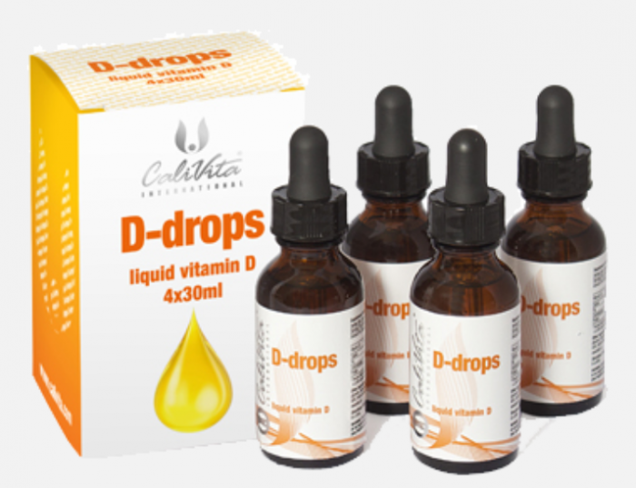Pachet D-drops (3+1 Gratis) - Vitamina D3 Lichida (4 x 30 ml) [5]