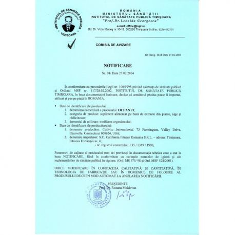 Ocean 21 Calivita: Supliment lichid cu alge marine și Aloe Vera [6]