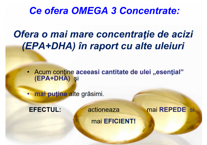 Omega 3 concentrate (100 capsule) - pe bază de acizi esenţiali Omega 3 [4]