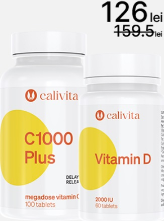 Pachet Vitamine C+D Calivita | Imunitate Maximă, Preț Mic [1]