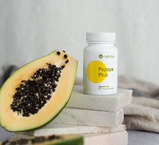 Papaya Plus Calivita – 90 tablete masticabile pentru digestie optimă [1]