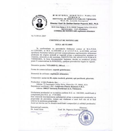 vitamina E protejează celulele de efectele negative provocate de radicalii liberi, prevenind îmbătrânirea prematură a tenului [2]