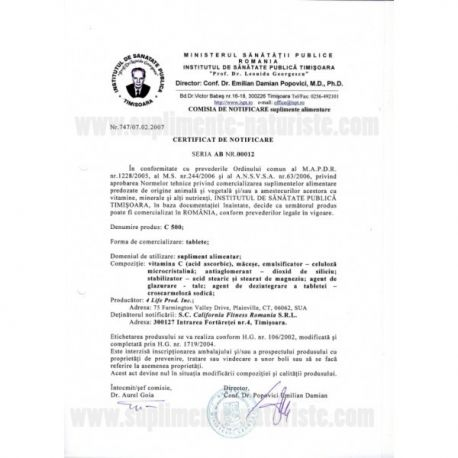 Vitamina C500 Calivita – imunitate și vitalitate [2]
