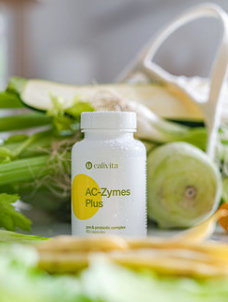 Pentru digestie sanatoasa - AC-Zymes Plus: Supliment probiotic pentru digestie, 60 capsule