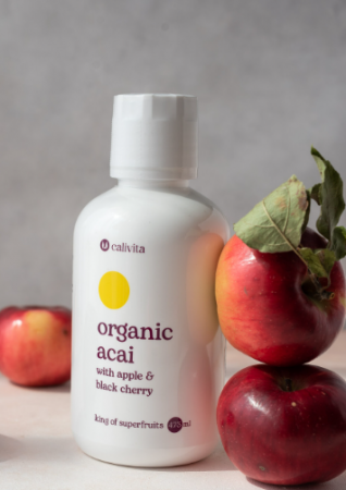 Preparate din plante medicinale - Organic Acai este un produs complex, pe bază de fructe organice: acai, mere şi cireşe negre, extrem de bogat în antioxidanţi şi vitamine