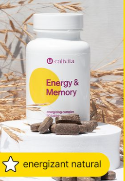 Pentru Stres, Oboseala, Somn - Energy&Memory Calivita (90 tablete) - Energizant natural. 