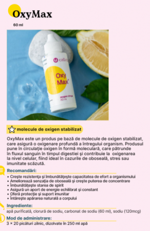 OxyMax Calivita. Vitalitate la fiecare picătură! [1]