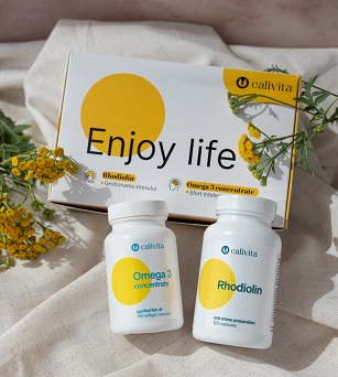 Pachet Enjoy life: Rhodiolin (120 tablete) + Omega 3 concentrate (100 capsule) [4]