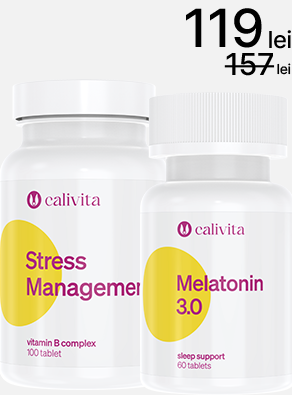 Pentru Stres, Oboseala, Somn - Pachet gestionarea stresului (Melatonina + Stress Management)