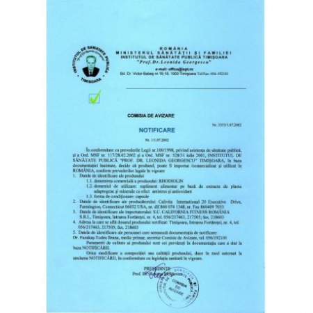 Rhodiolin Calivita (120 capsule)-Supliment Anti-Stres Natural cu Rhodiola [2]