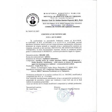 Shark Aid Calivita-cartilaj de rechin pentru articulații [4]