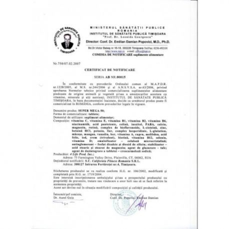 Super Mega 50: Multivitamine și Minerale pentru Energie și Vitalitate [1]