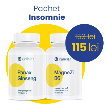 Pentru Stres, Oboseala, Somn - Suplimente naturale pentru somn și relaxare – Pachet Insomnie Panax Ginseng + MagneZi B6